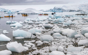 Kayaking at Prospect Point, Antarctica