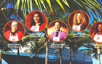 Participants onboard Holland America's MasterChef Cruise