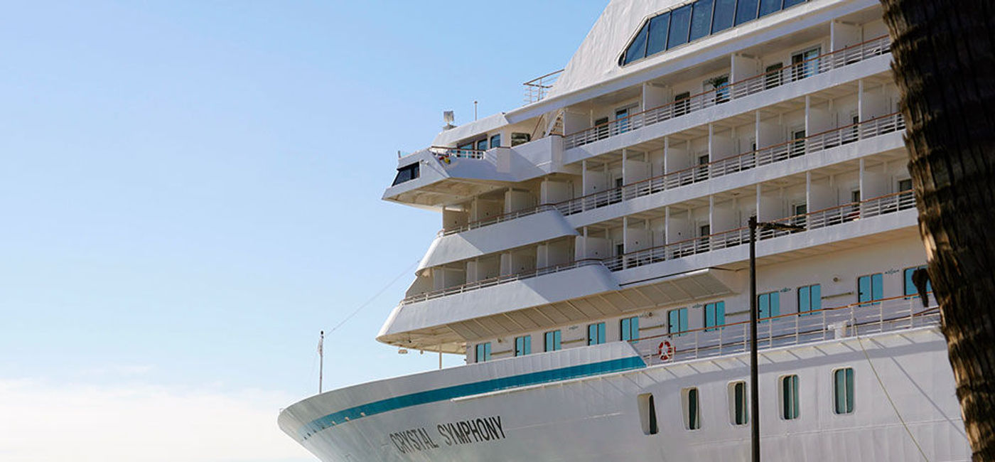 Image: PHOTO: Crystal Cruises' Crystal Symphony in Ensenada, Mexico. (Photo by Jason Leppert)