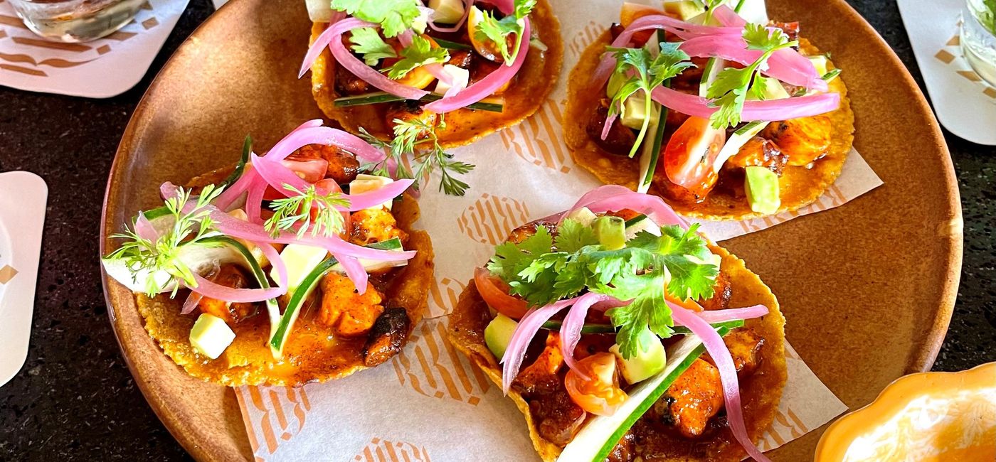 Image: Al pastor tacos at Kibi Kibi. (photo by Codie Liermann)