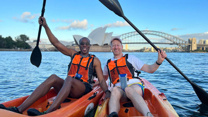 Kayaking in Sydney, Australia 