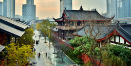 Chengdu, temple, buildings, china