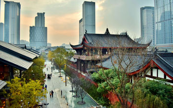 Chengdu, temple, buildings, china