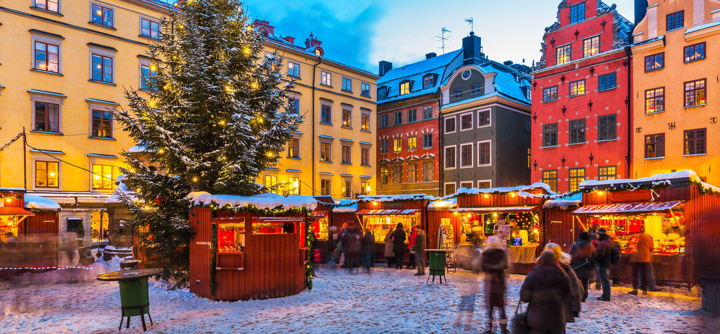 Image: Locals visit a Stockholm, Sweden Christmas fair in December. (photo via iStock / Getty Images Plus / scanrail) (iStock / Getty Images Plus /  scanrail)
