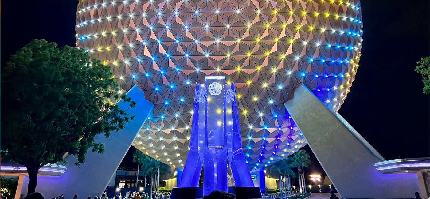 Image: Spaceship Earth colors (Photo via Brooke Geiger McDonald)
