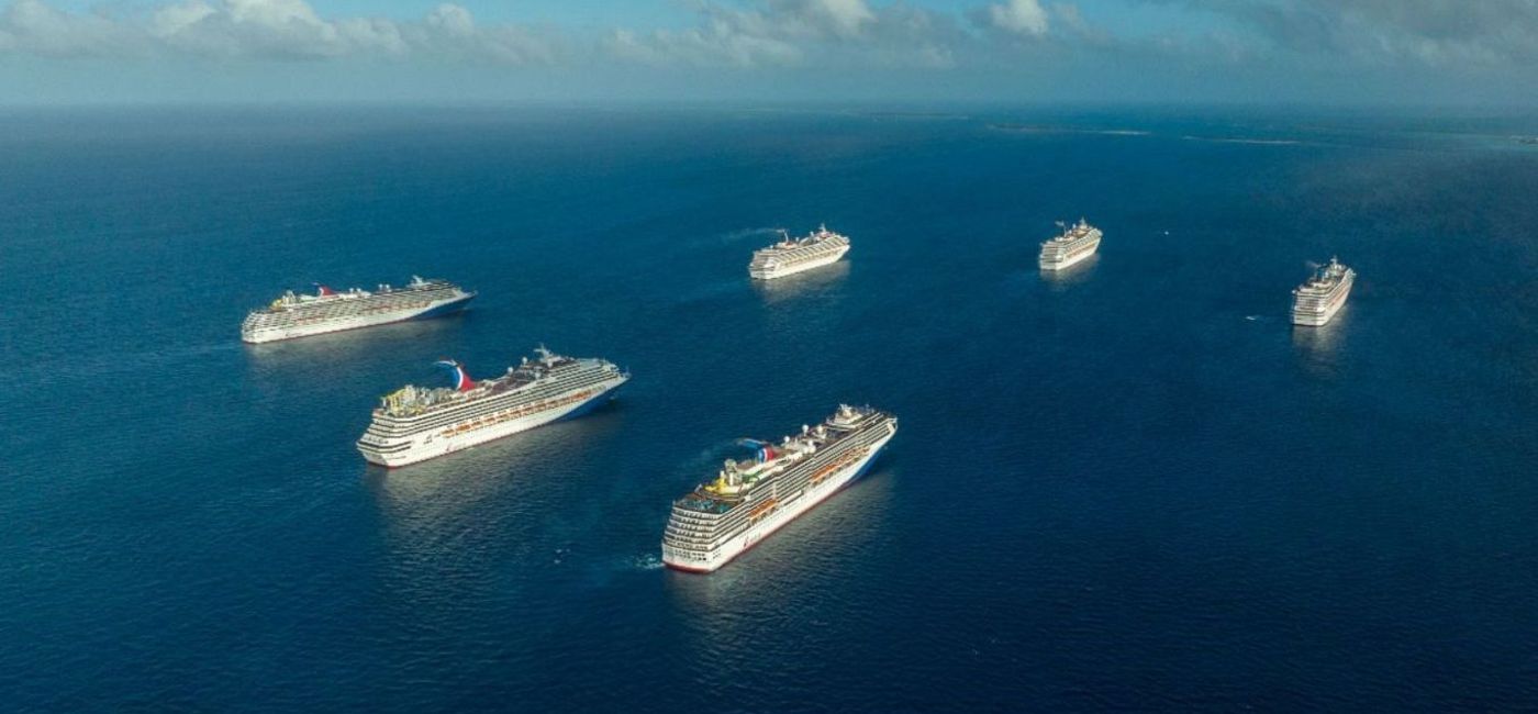 Image: Part of the Carnival Cruise Line fleet. (Photo via Carnival Cruise Line)