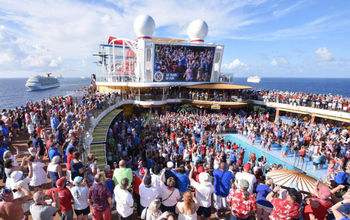 Carnival 50th anniversary meetup at sea.