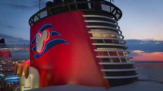The Wish Tower Suite aboard the Disney Wish exterior