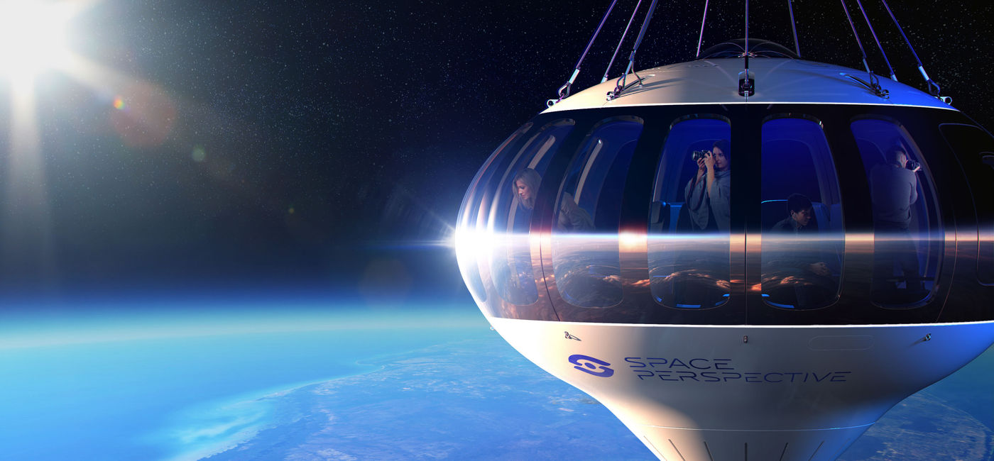Image: Exterior of Spaceship Neptune, Space Perspective's first space capsule. (photo via Space Perspective) ((photo via Space Perspective))