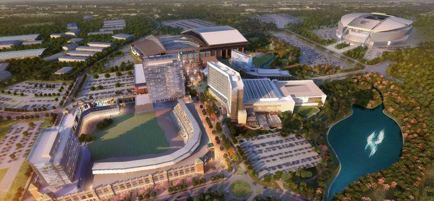 Image: PHOTO: Rendering of Arlington's new hotel and convention center project. (photo via Arlington Convention & Visitors Bureau)