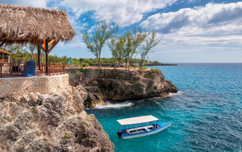 Rocky beach in Negril, Jamaica