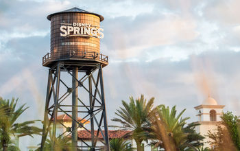 Water tower at Disney Springs, Florida.