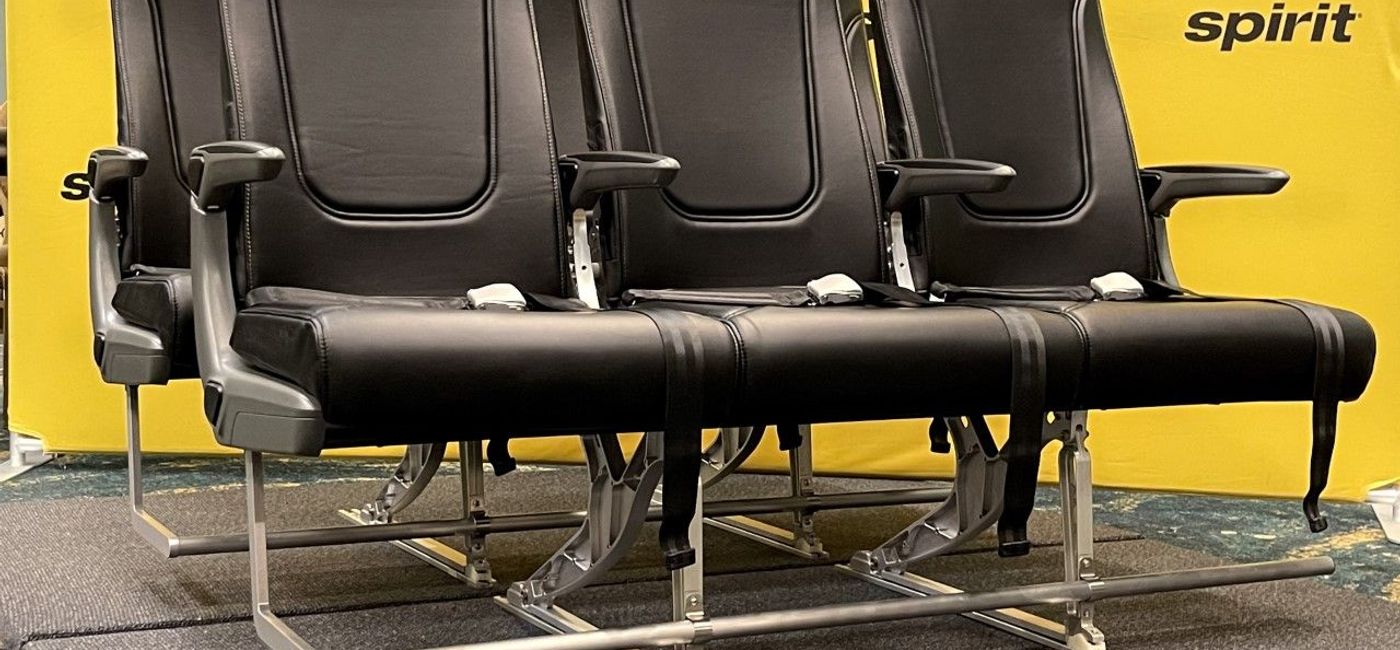 Image: The new Vector Light seats. (photo via Spirit Airlines Media)