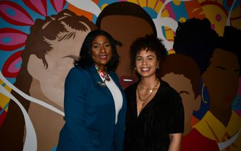 Director General Latia Duncombe Bahamian artist and curator Angelika Wallace-Whitfield