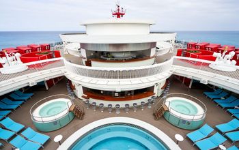 Outdoor pool area