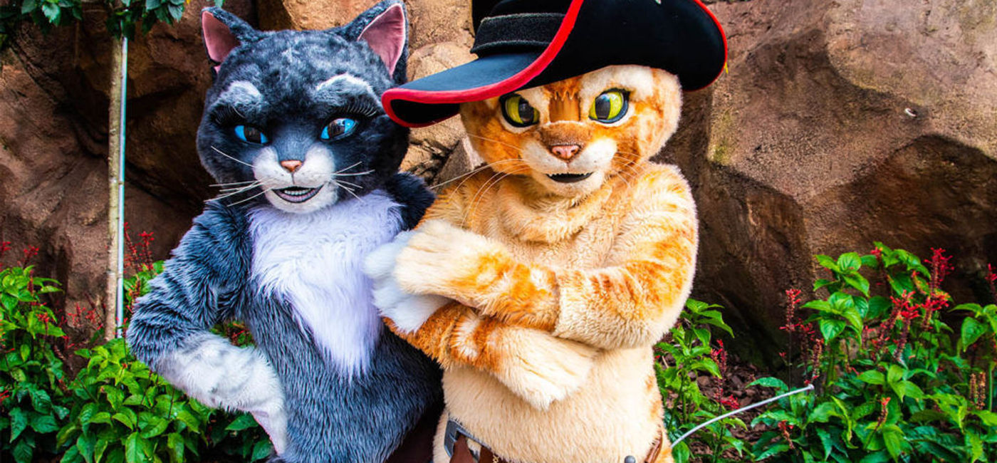 Image: Puss in Boots – DreamWorks Destination at Universal Orlando. (photo via Universal Orlando Resort Media)