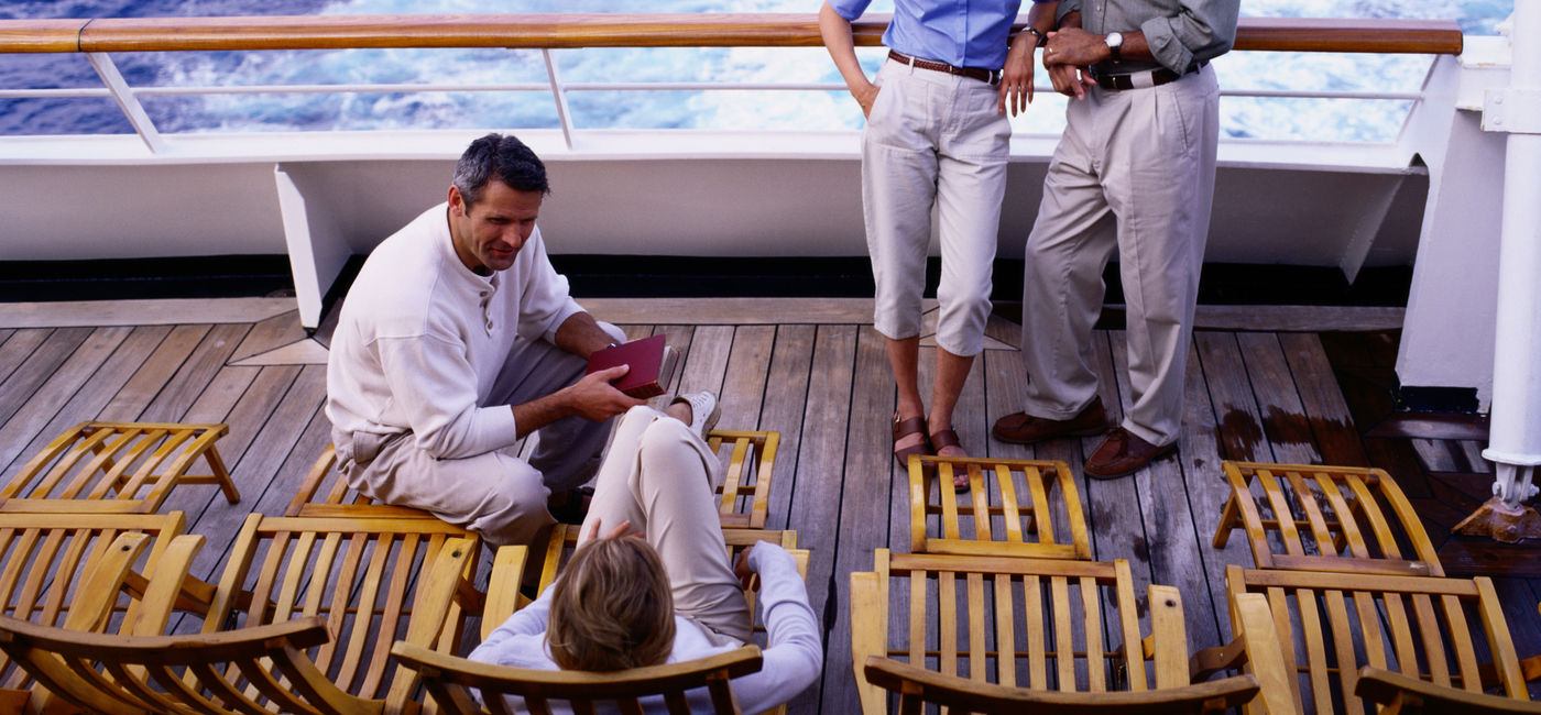Image: PHOTO: Couples on a cruise ship. (photo viaSteve Mason / Photodisc)