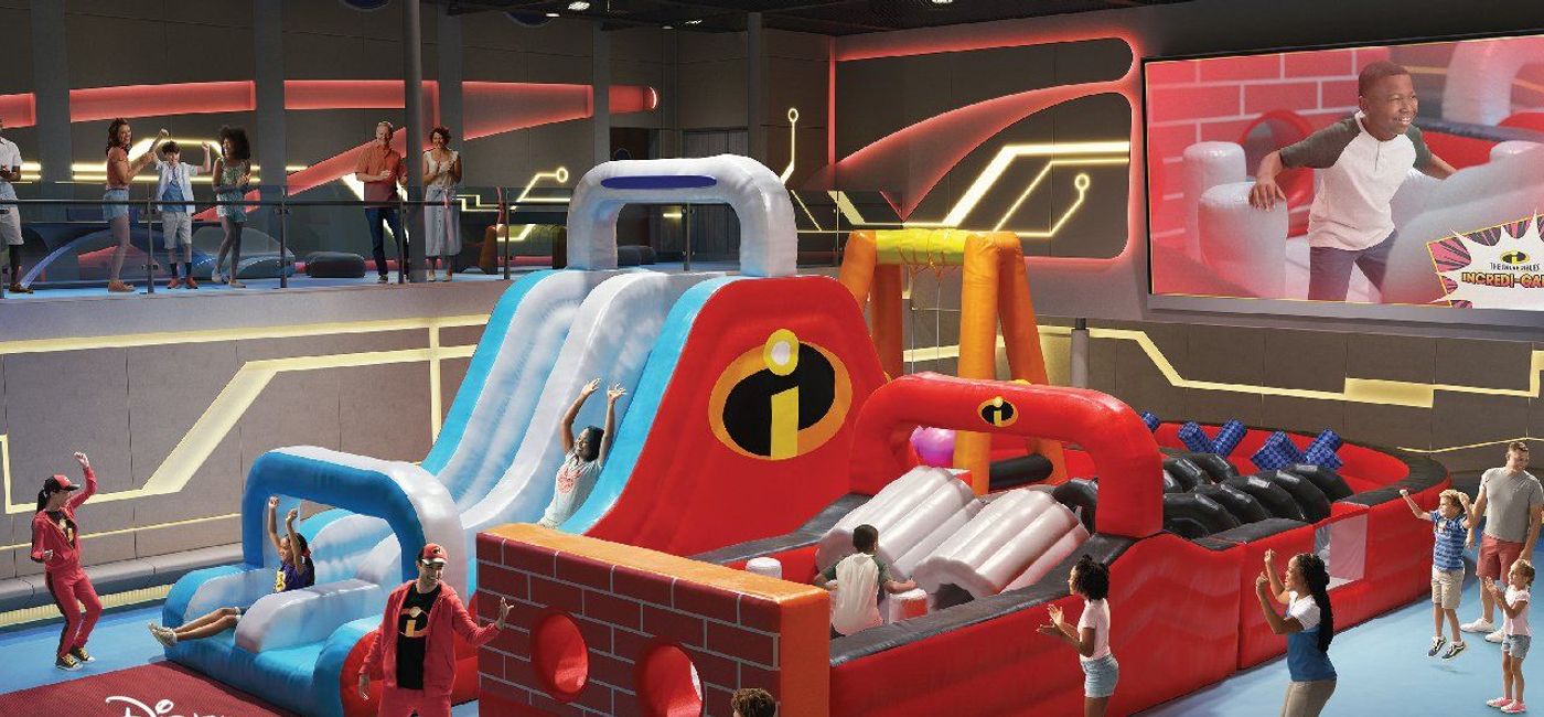 Image: The Incredi-Games! attraction onboard Disney Wish. (photo via Disney Cruise Line Media)