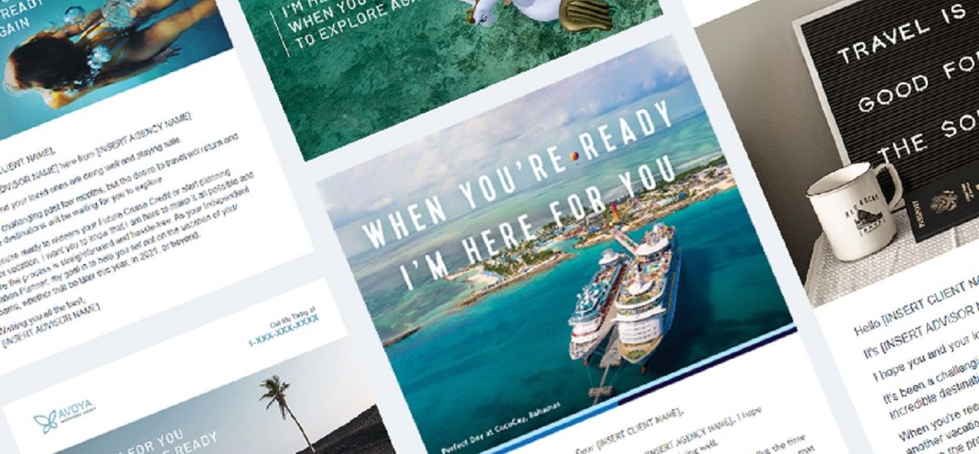 Image: Email marketing. (photo via Avoya Travel)