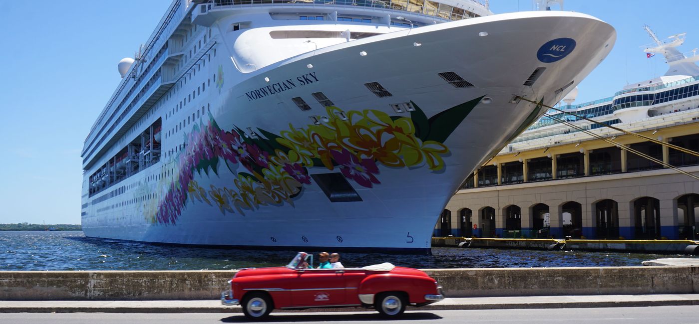 Image: Norwegian Sky cruise ship in Havana Cuba. (Photo by Brian Major).
