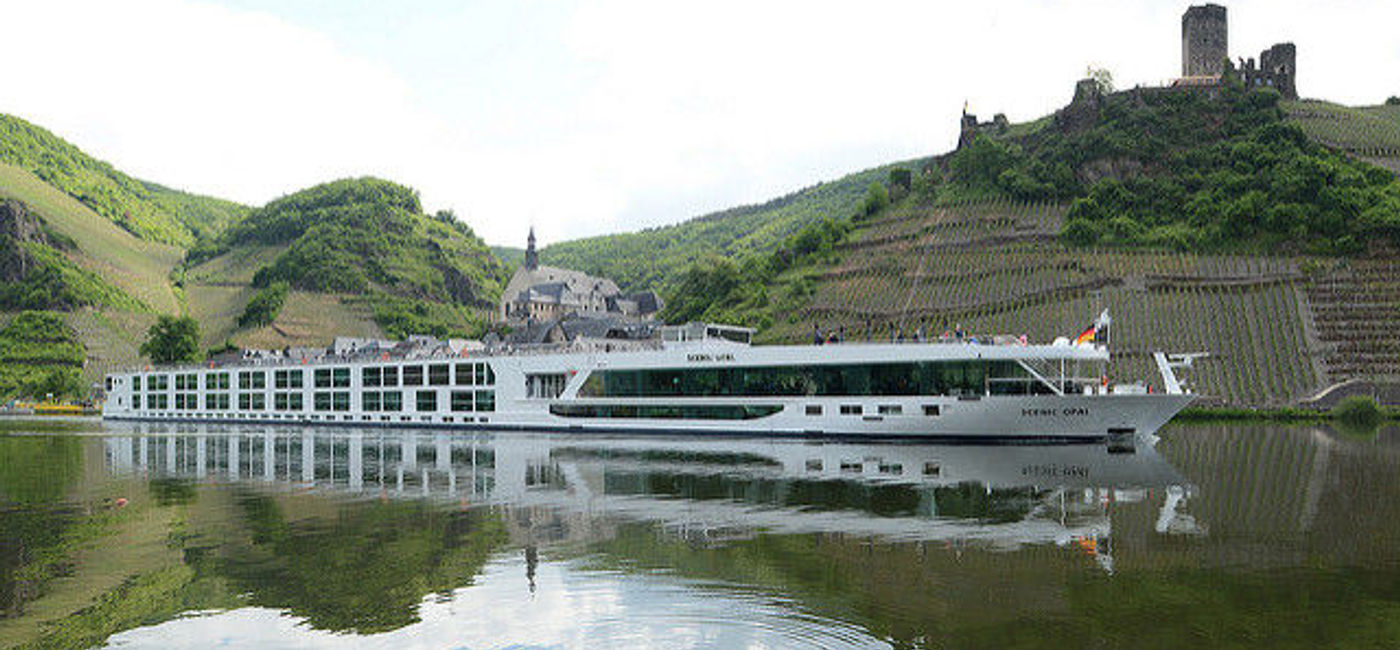 Image: PHOTO: Scenic Opal cruises through beautiful, historic European waterways. (photo courtesy of Scenic Luxury Cruises & Tours)