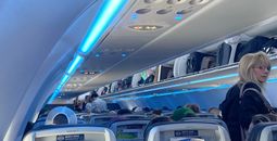 plane, cabin, plane cabin, American Airlines, flight
