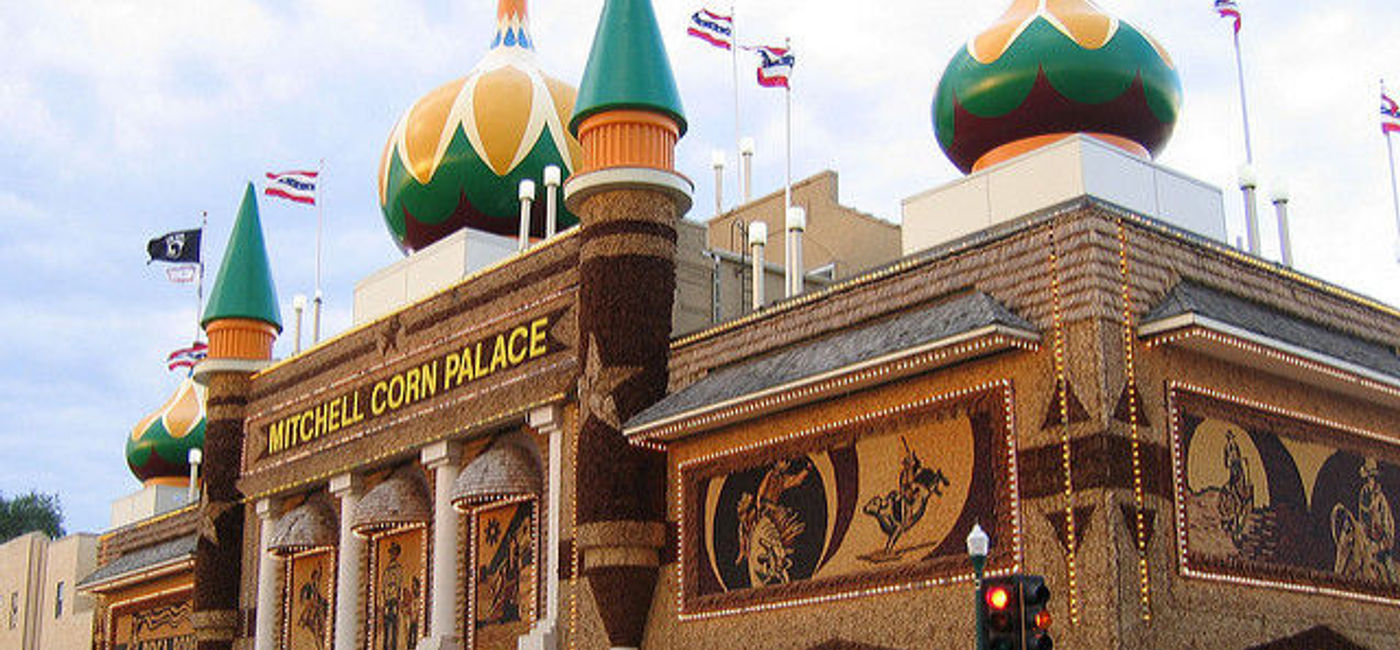 Image: PHOTO: Mitchell, South Dakota's famous Corn Palace. (photo via Flickr/Liz Lawley) 