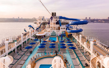 Upper Deck of The Norwegian Encore, Norwegian Cruise Lines Newest Ship