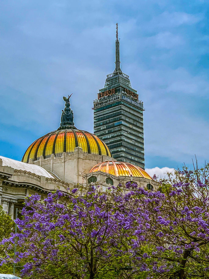 Mexiko-Stadt Palacio de Bellas Artes und Torre Latinoamericana 