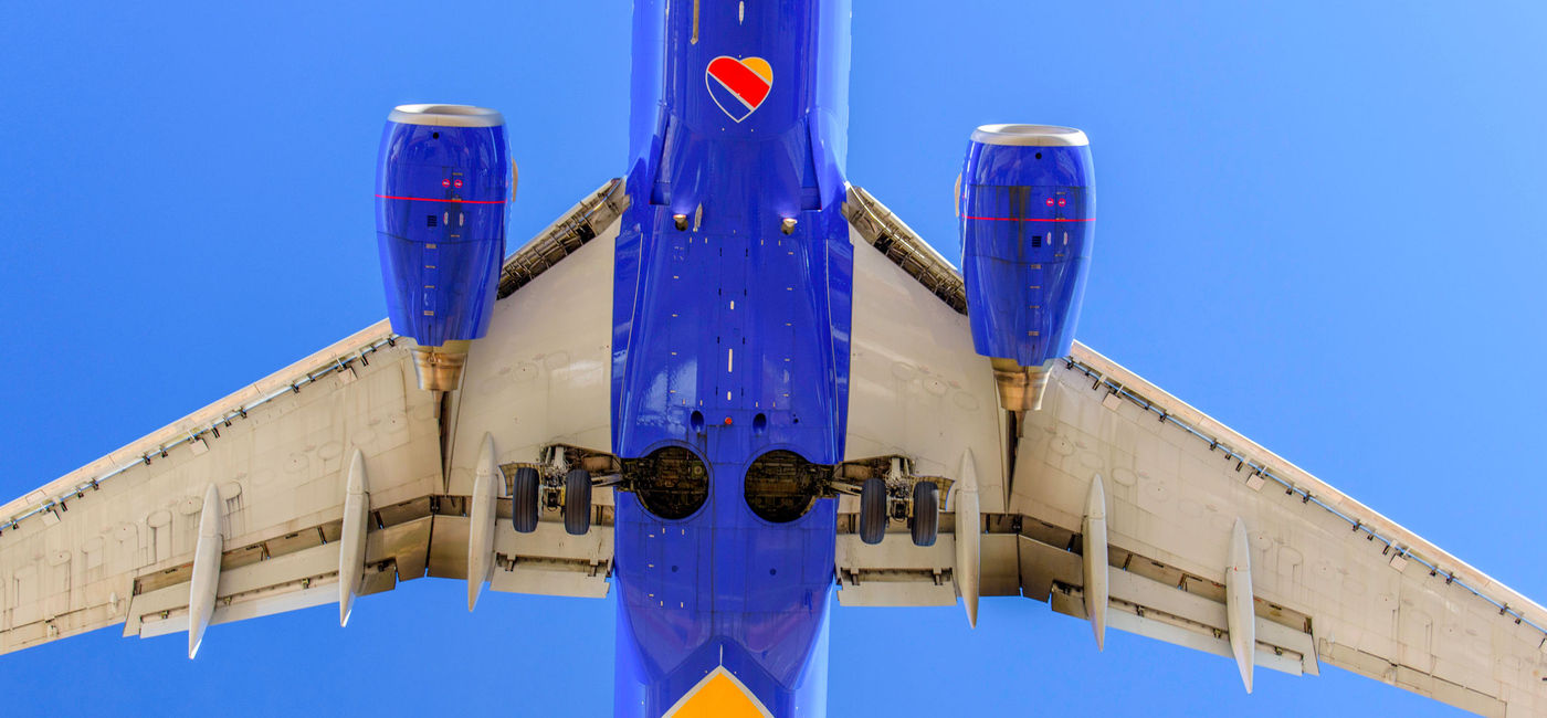 Image: Southwest Airlines plane landing. (photo via 4kodiak/iStock Unreleased)