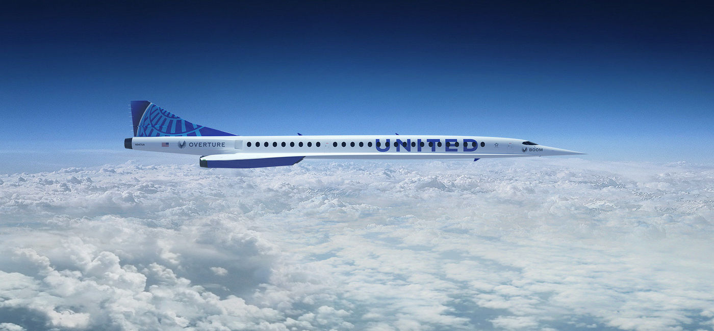 Image: United Airlines announced a new partnership with Boom Supersonic. (photo via United Airlines Media)