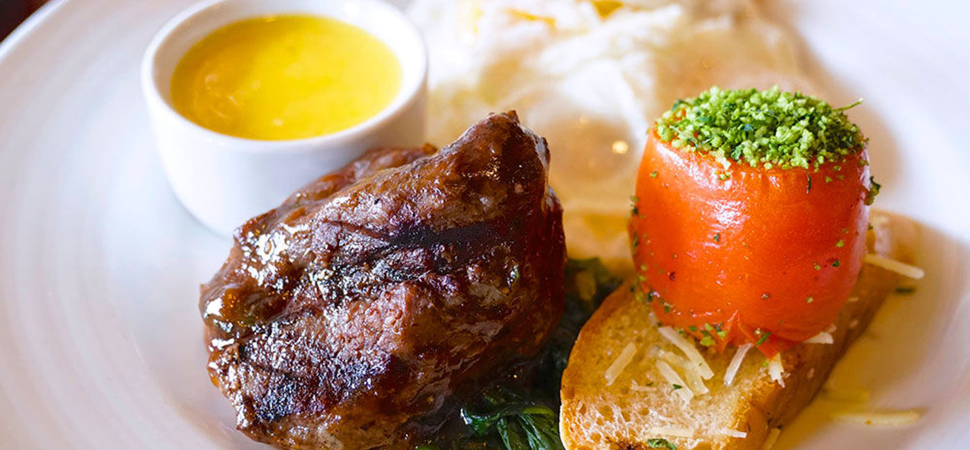 Image: PHOTO: The much-loved steak and eggs at the Sea Day Brunch on Carnival Cruise Line's Carnival Inspiration. (photo by Jason Leppert)