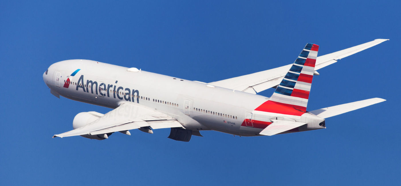 Image: American Airlines Boeing 777-200ER. (photo via santirf/iStock Editorial / Getty Images Plus)