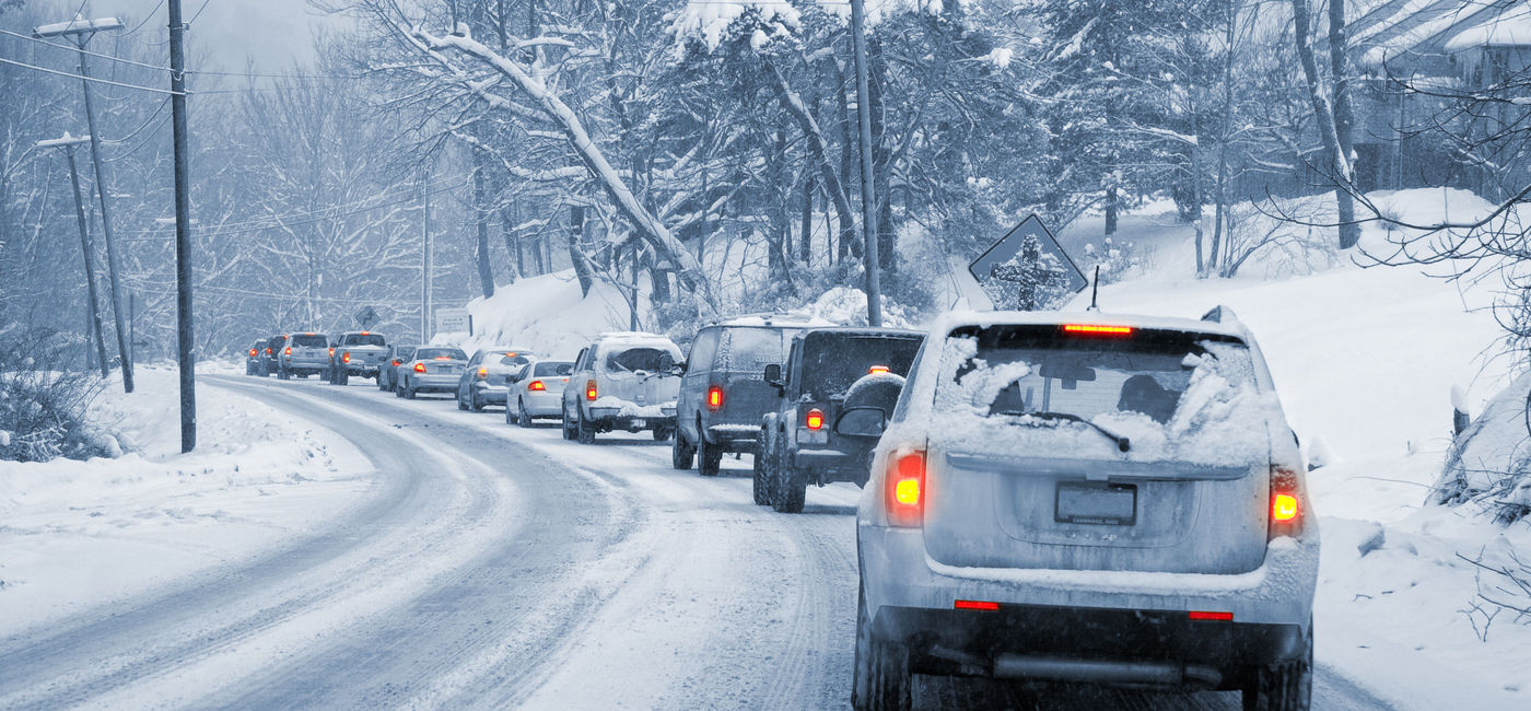 Image: Winter driving in snow. (photo via Getty / njw1224 / E+)