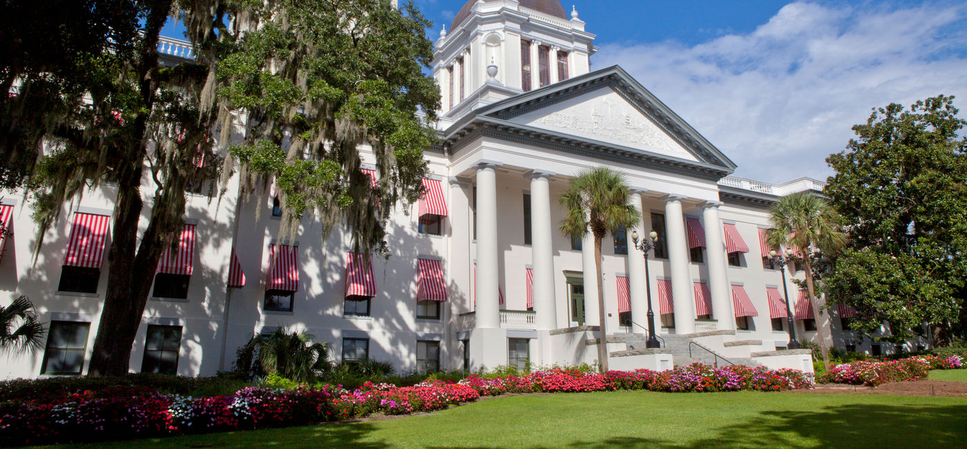 Image: Florida state capital in Tallahassee, Florida  (Photo Credit: Getty/Aneese)