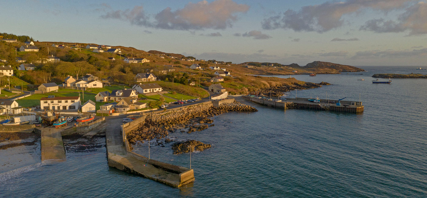 Image: Aerial view of Arranmore Island, County Donegal, Ireland (Photo Courtesy of Three Ireland)