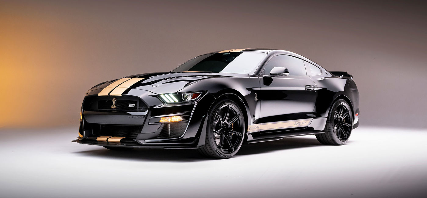 Image: Exclusive 2022 Shelby edition Ford Mustangs. (photo via Hertz Corporation Media)