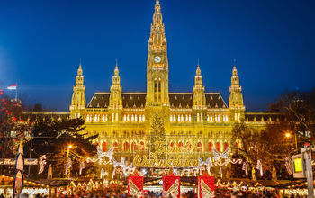 Christmas Market in Vienna, Austria.