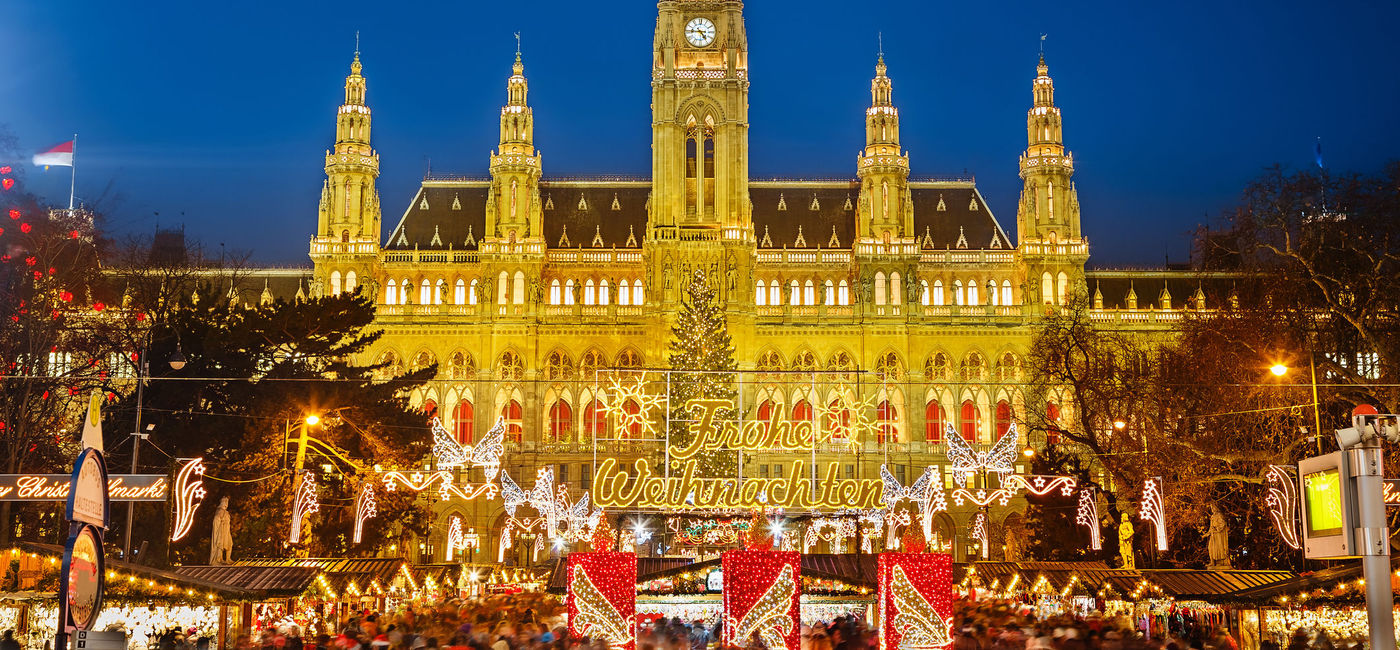 Image: Christmas Market in Vienna, Austria. (Photo via iStock / Getty Images Plus / sborisov)