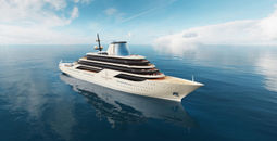 A rendering of the first yacht, which will feature 95 suites