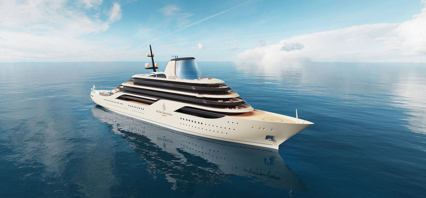Image: A rendering of the first yacht, which will feature 95 suites. (photo via Four Seasons)