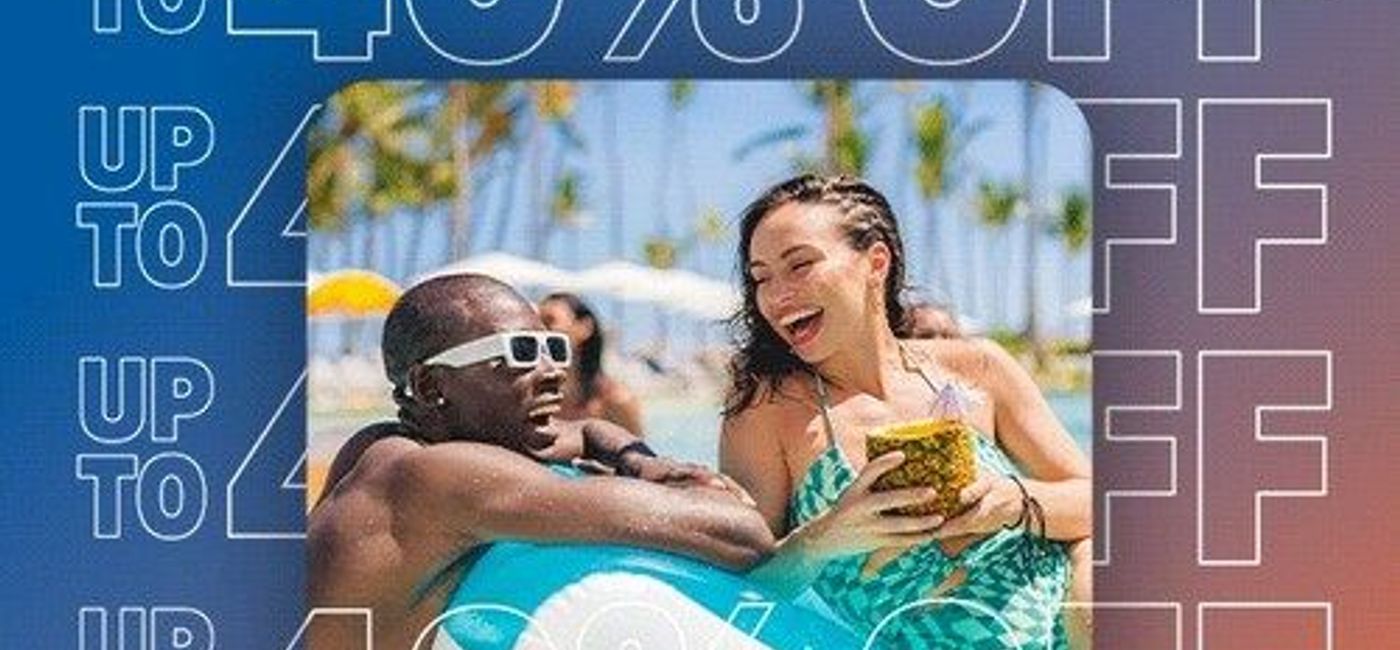 Image: Sunwing's Cyber Monday deals include up to 40% off packages and daily door-crasher specials all week. (Photo Credit: Sunwing)