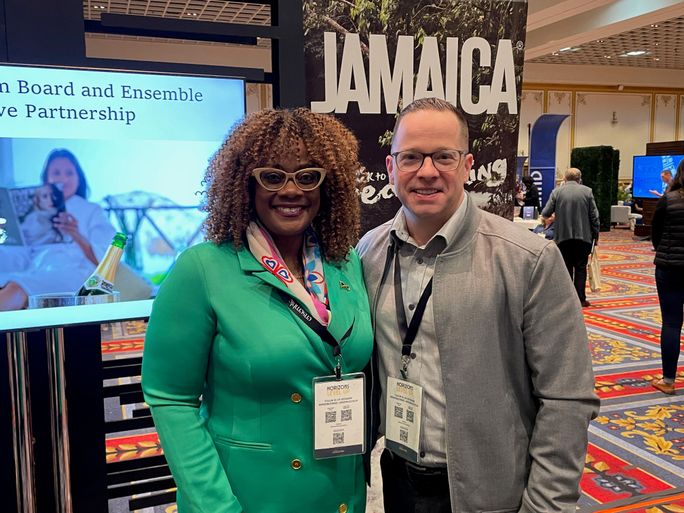 Angella Bennett and Michael Johson Angella Bennett and Michael Johson