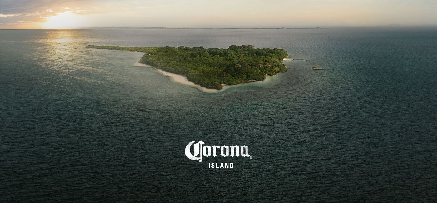 Image: Corona Island in the Caribbean Sea. (photo courtesy of Corona)