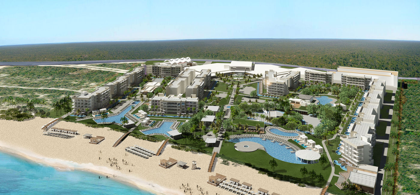 Image: Planet Hollywood Beach Resort Cancun Aerial Rendering (photo via Planet Hollywood) ((photo via Planet Hollywood))