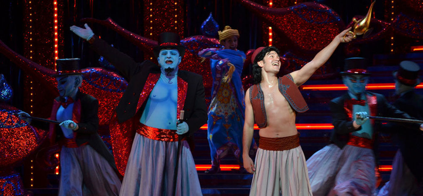 Image: PHOTO: Genie delights in 'Disney's Aladdin: A Musical Spectacular.' (photo via Flickr/Loren Javier)