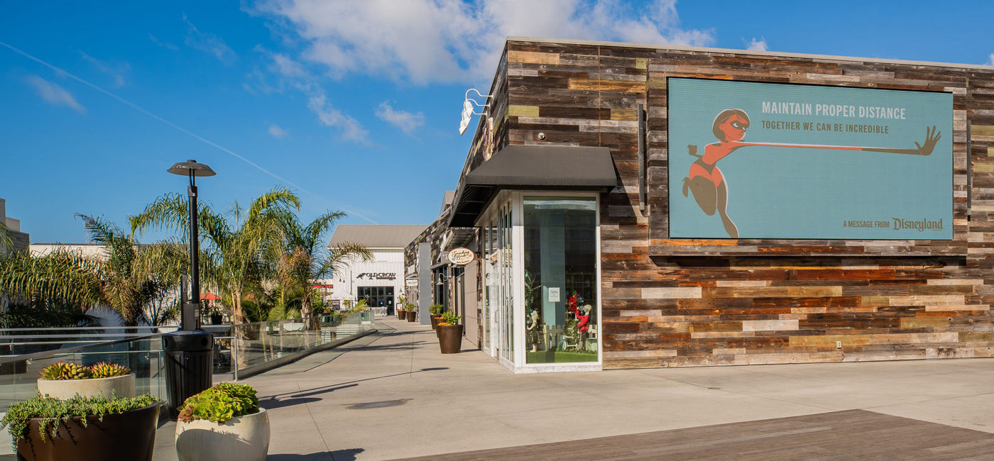 Image: PHOTO: Digital billboard at Pacific City in Huntington Beach, California. (photo via Disneyland Media)