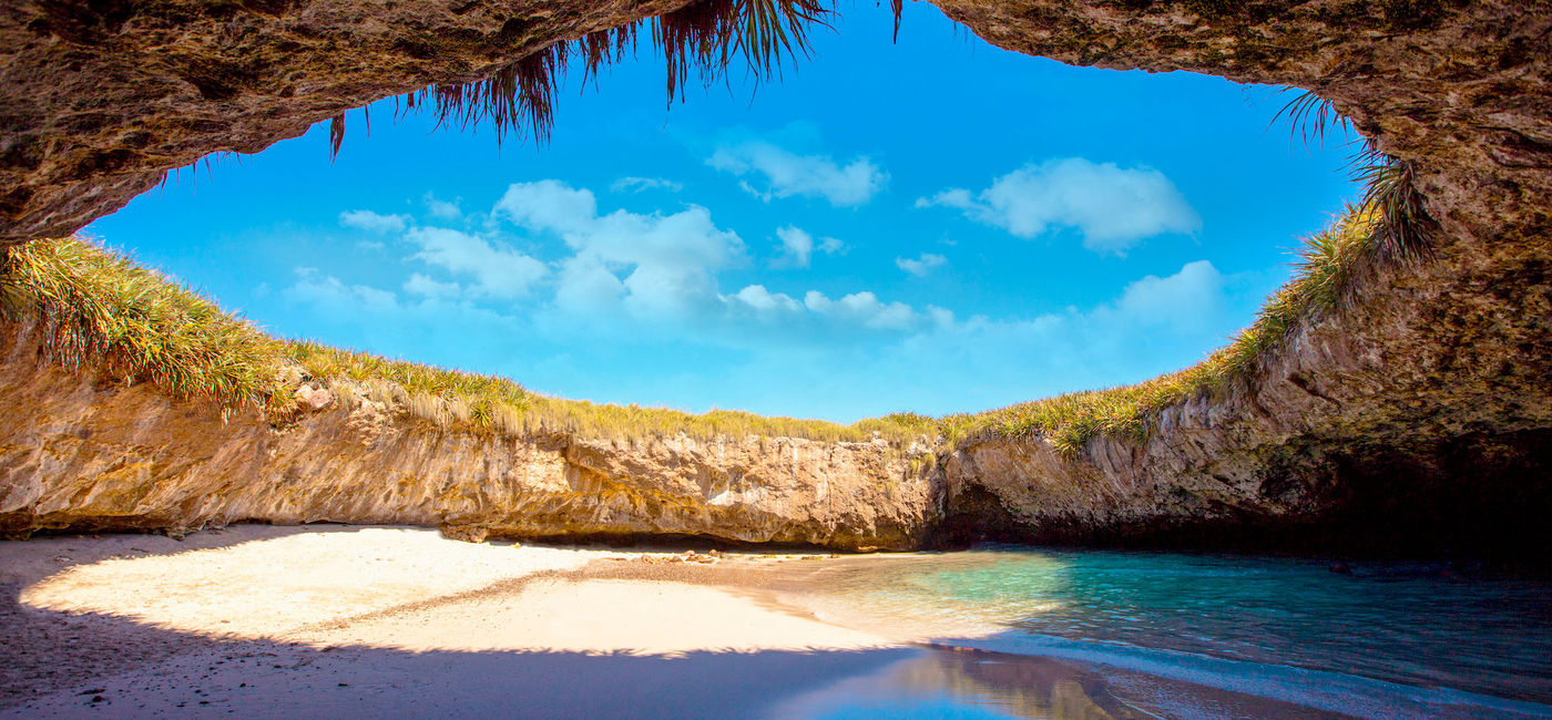 Image: Hidden Beach, Marietas Islands, Riviera Nayarit. (photo courtesy of Riviera Nayarit)
