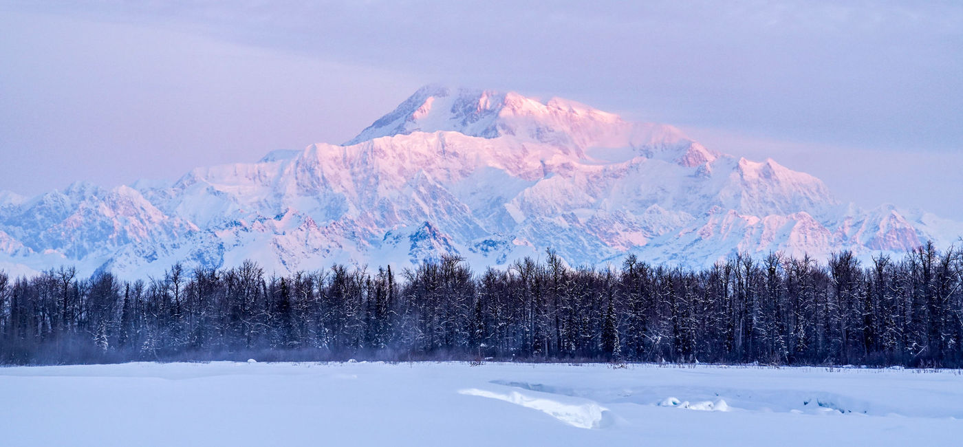 Image: Denali at sunrise, Talkeetna, Alaska (Photo by Lauren Breedlove)