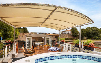 European Waterways, pool, hot tub, jacuzzi, sun deck, deck, luxury, barge, barging, Enchante